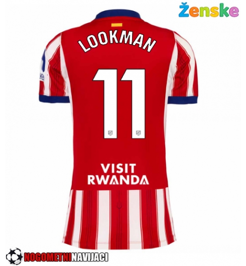 Ženske Nogometnih dresov Atletico Madrid Ademola Lookman #11 Domači 2026-27 Kratki rokavi Ženske Nogometnih dresov Atletico Madrid Ademola Lookman #11 Domači 2026-27 Kratki rokavi